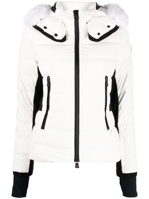 Moncler Grenoble hooded quilted coat - White
