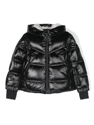 MONCLER GRENOBLE KIDS hooded puffer down jacket - Black