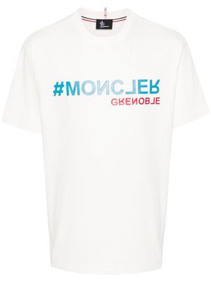 Moncler Grenoble logo-appliqué cotton T-shirt - White
