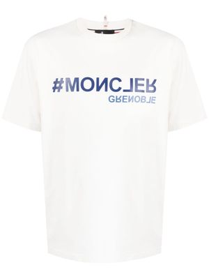 Moncler Grenoble logo-embossed cotton T-shirt - White