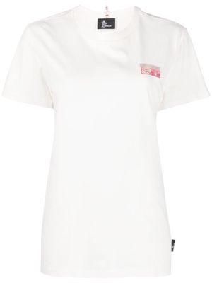 Moncler Grenoble logo-embroidered cotton T-shirt - White