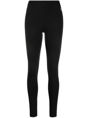 Moncler Grenoble logo-patch high-waisted leggings - Black