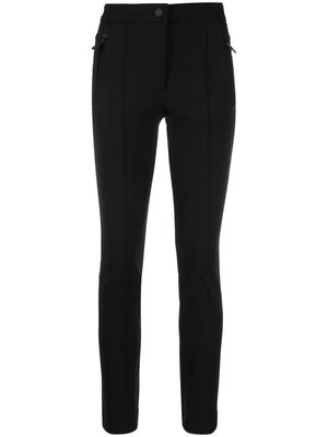 Moncler Grenoble logo-patch high-waisted trousers - Black