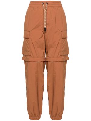 Moncler Grenoble logo-patch lightweight cargo trousers - Brown