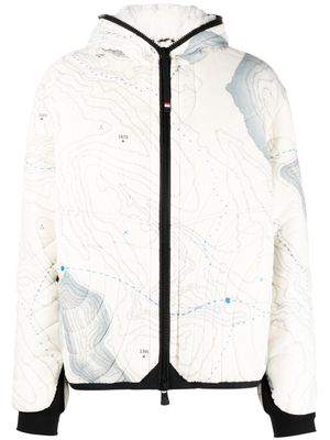 Moncler Grenoble logo-patch padded-design jacket - White