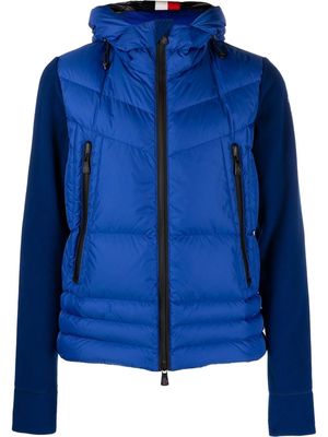 Moncler Grenoble logo-patch padded down jacket - Blue