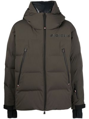 Moncler Grenoble logo-patch padded jacket - Green