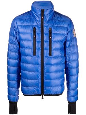 Moncler Grenoble logo-patch zip-up padded jacket - Blue