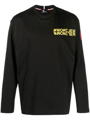 Moncler Grenoble logo-print cotton T-shirt - Black