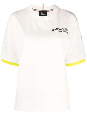 Moncler Grenoble logo-print cotton T-shirt - Neutrals