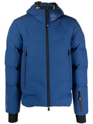 Moncler Grenoble logo-print feather-down jacket - Blue