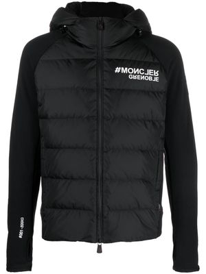 Moncler Grenoble logo-print hooded jacket - Black