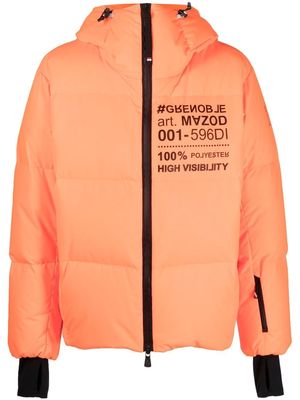 Moncler Grenoble logo-print puffer jacket - Orange