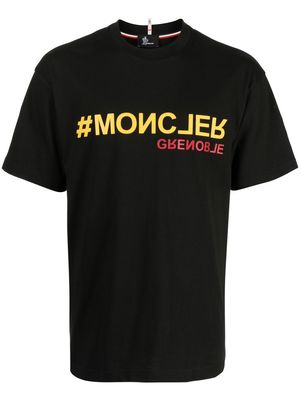 Moncler Grenoble logo-print short-sleeved T-shirt - Black