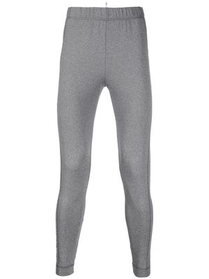 MONCLER GRENOBLE logo-print skinny trousers - Grey