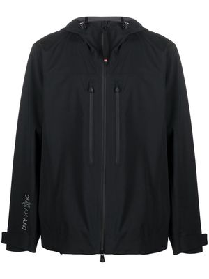 Moncler Grenoble logo-print sleeve hooded jacket - Black