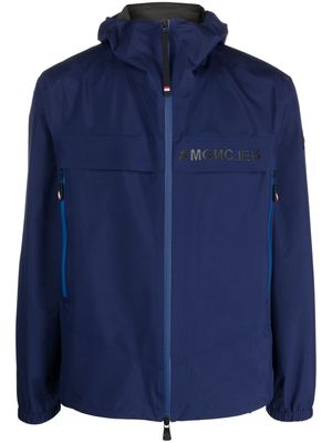 Moncler Grenoble logo-print sport jacket - Blue