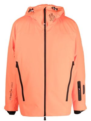 Moncler Grenoble logo-print zipped jacket - Orange