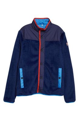Moncler Grenoble Mixed Media Reversible Jacket in Blue