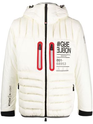 Moncler Grenoble Monthey hooded quilted jacket - White