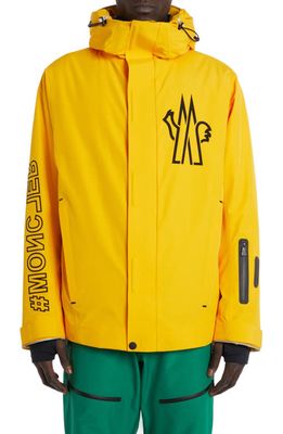 Moncler Grenoble Moriond Stretch Nylon Ski Jacket in Yellow
