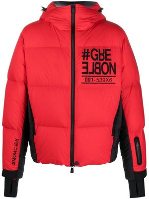 Moncler Grenoble padded hooded jacket - Red