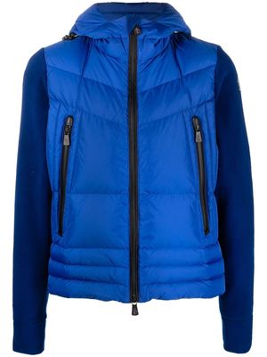 Moncler Grenoble padded zip hooded jacket - Blue