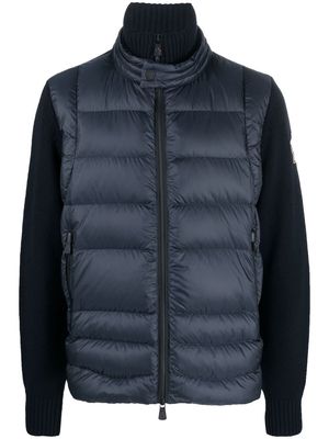 Moncler Grenoble panelled goose-down padded jacket - Blue