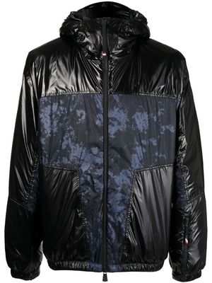 Moncler Grenoble panelled hooded puffer jacket - Black