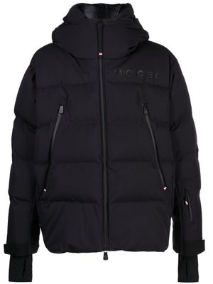 Moncler Grenoble quilted hooded jacket - Blue