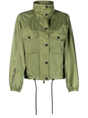 Moncler Grenoble reflective-detail drawstring jacket - Green
