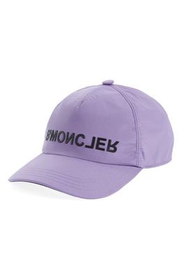 Moncler Grenoble Reverse Logo Baseball Cap in Purple