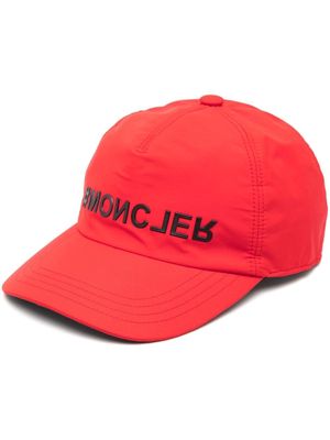 Moncler Grenoble reverse-logo baseball cap - Red