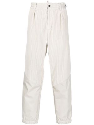 Moncler Grenoble ribbed-detail trousers - Grey