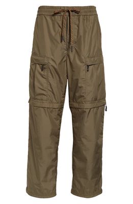 Moncler Grenoble Ripstop Convertible Cargo Pants in Thyme