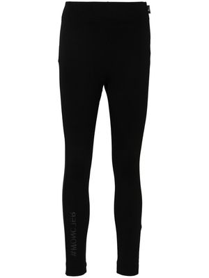 Moncler Grenoble rubberised-logo performance leggings - Black