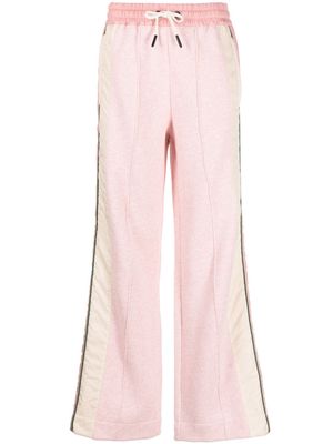 Moncler Grenoble straight-leg cotton track pants - Pink