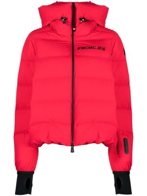 Moncler Grenoble Suisses logo-print puffer jacket - Red