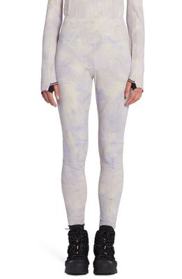Moncler Grenoble Tie Dye Leggings in Lavender/Off White