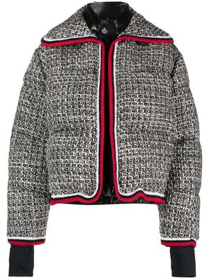 Moncler Grenoble tweed puffer jacket - Black