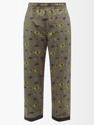 Moncler Grenoble - X Naj-oleari Printed Ski Trousers - Mens - Green Multi