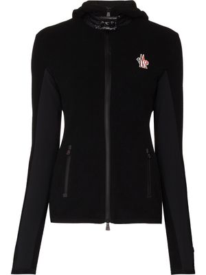 Moncler Grenoble zip-front knitted cardigan - Black