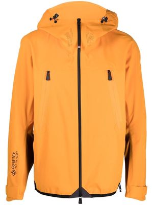 Moncler Grenoble zip-up hooded jacket - Orange