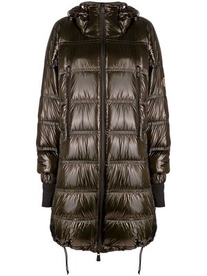 Moncler Grenoble zip-up padded coat - Green