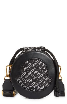 Moncler Groupie Leather & Nylon Crossbody Bag in Black