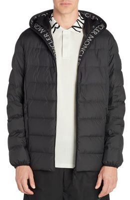 Moncler Hadar Quilted Down Jacket in Black