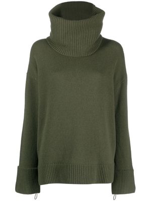 Moncler high-neck wool jumper - Green
