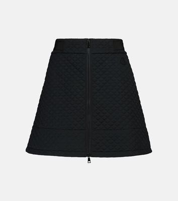 Moncler High-rise quilted miniskirt