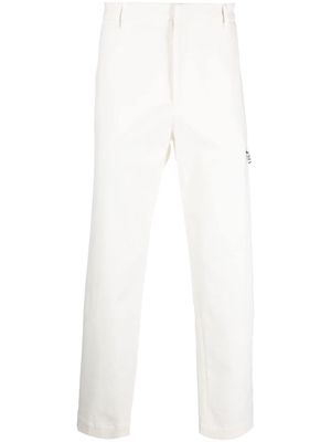 Moncler high-rise straight-leg trousers - White