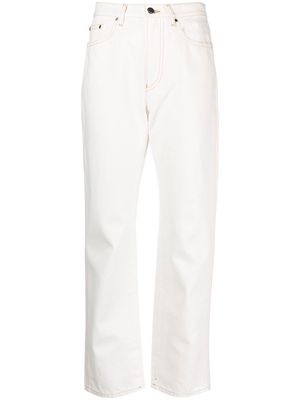 Moncler high-waisted flared jeans - White